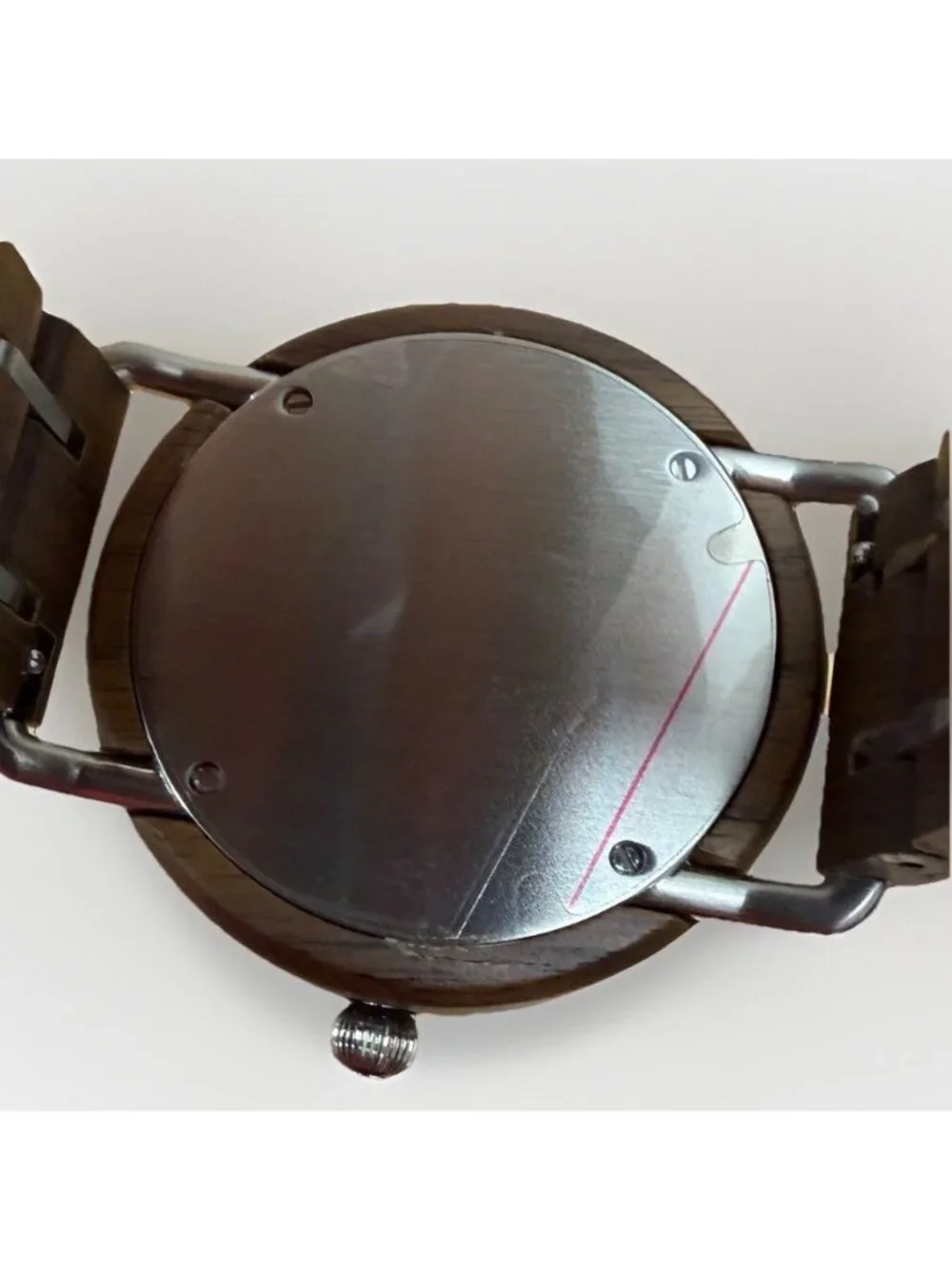 Truwood Titan Dune Walnut Wood Wrist Watch With Silver Metal Face